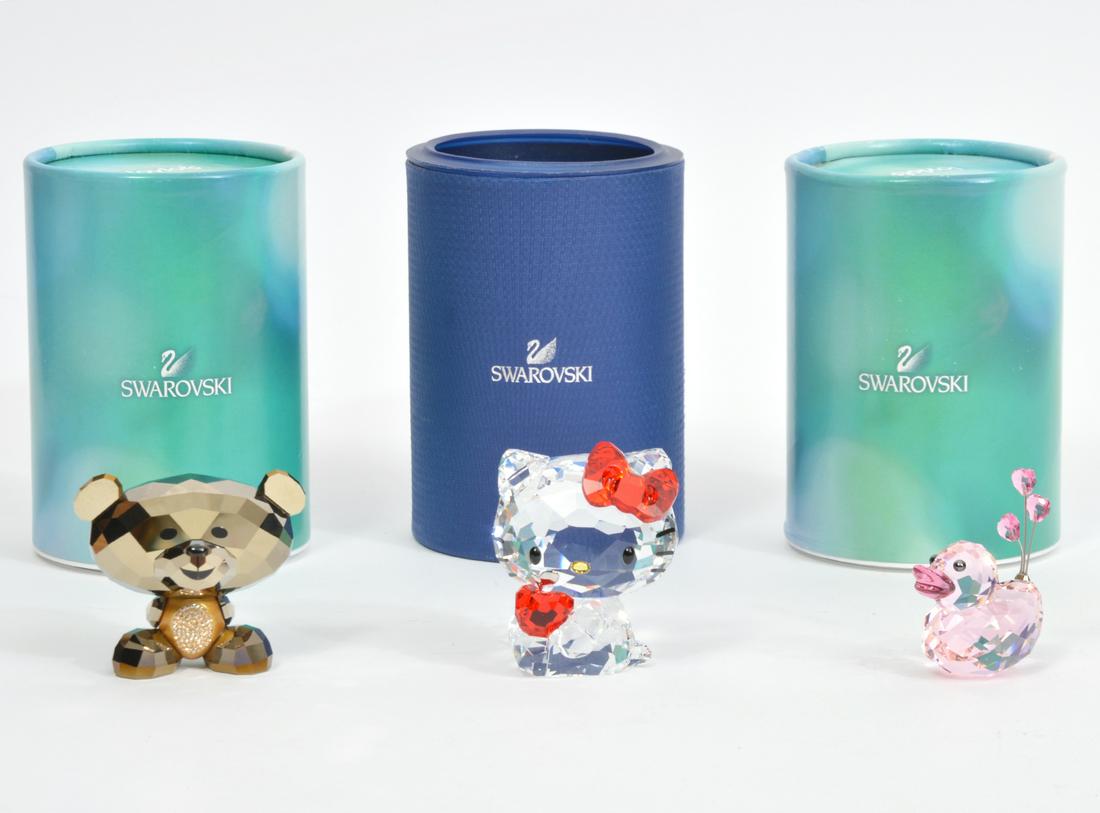 Swarovski Crystal Bear, Duck & Hello Kitty Figure (1 of 7)