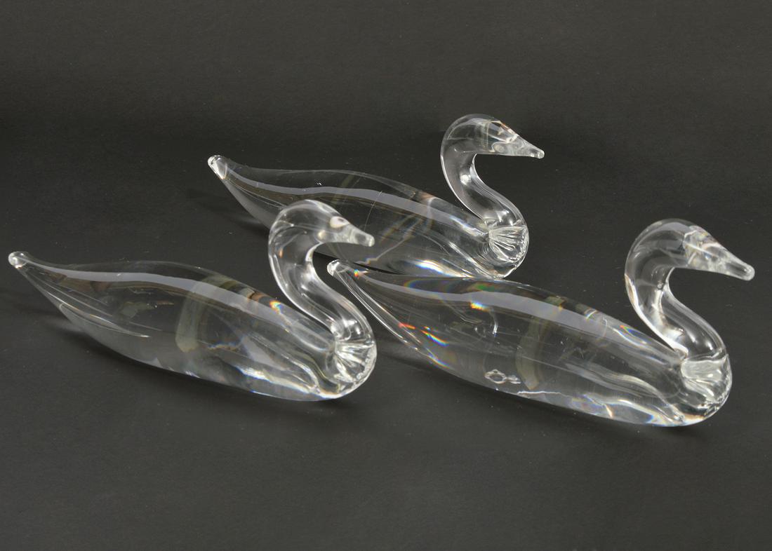 Three Steuben Crystal Shore Bird Figures (1 of 6)