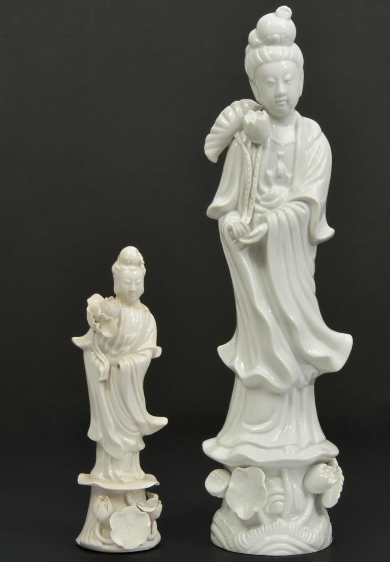 Chinese Blanc de Chine Guanyin Figures (1 of 8)