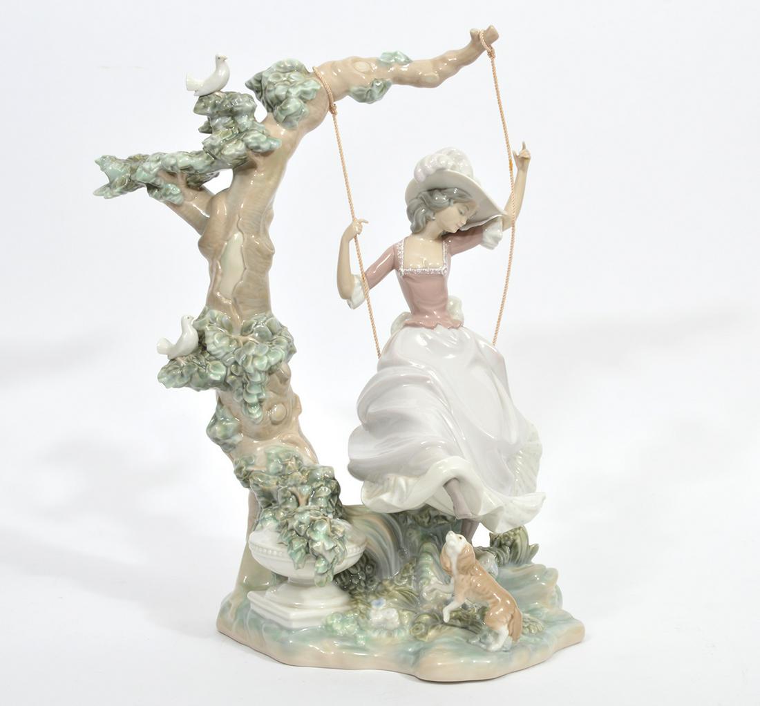 Lladro porcelain Figure 'Victorian Girl on Swing' (1 of 10)