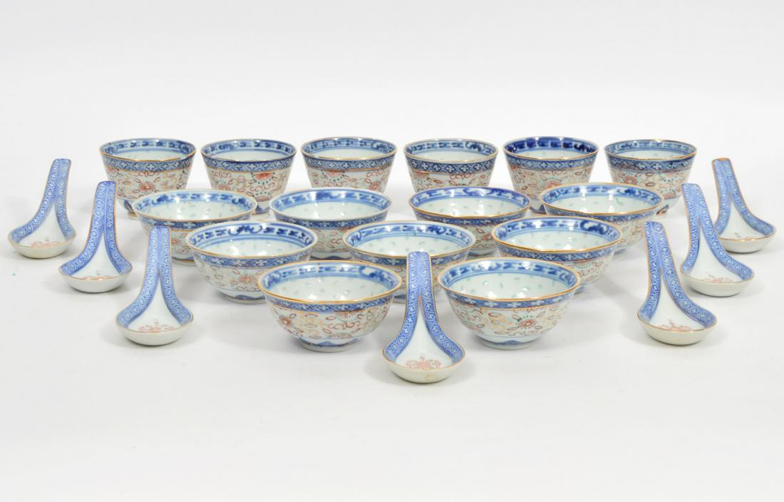 22 Pcs. Chinese Rice Ware (1 of 11)