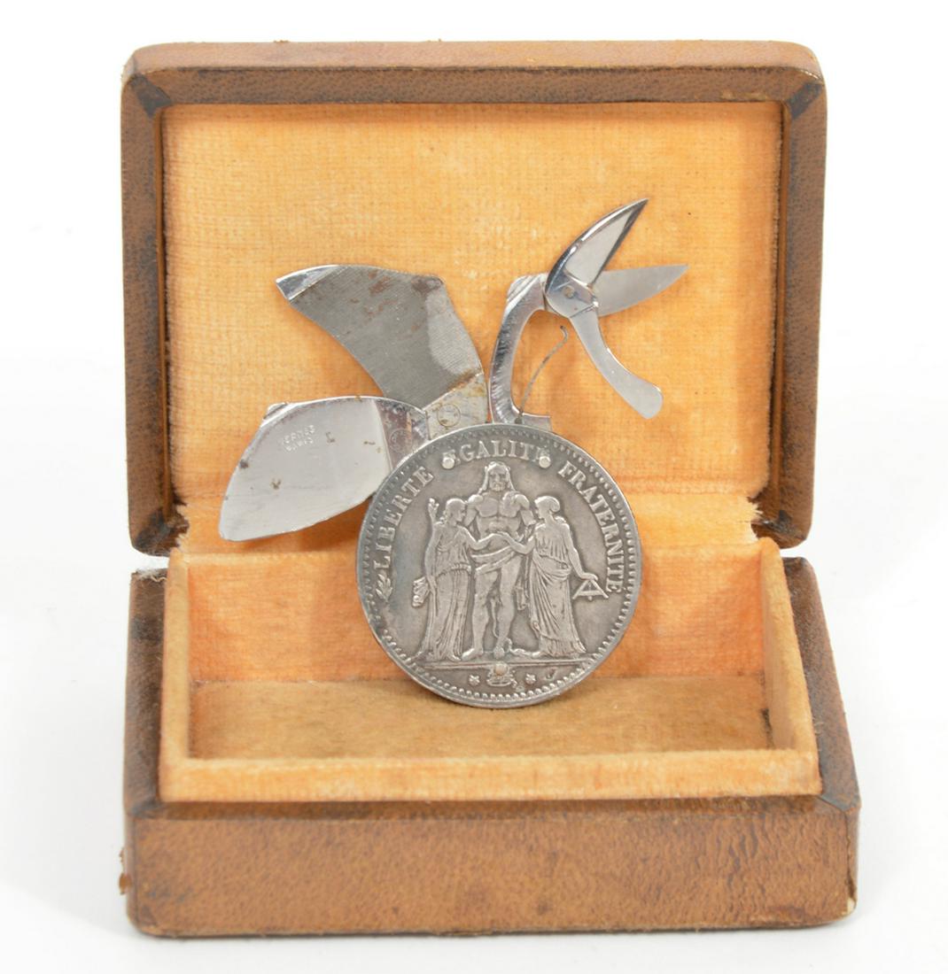 Hermes Five Franc Liberty Coin Pocket Knife Tool (1 of 5)