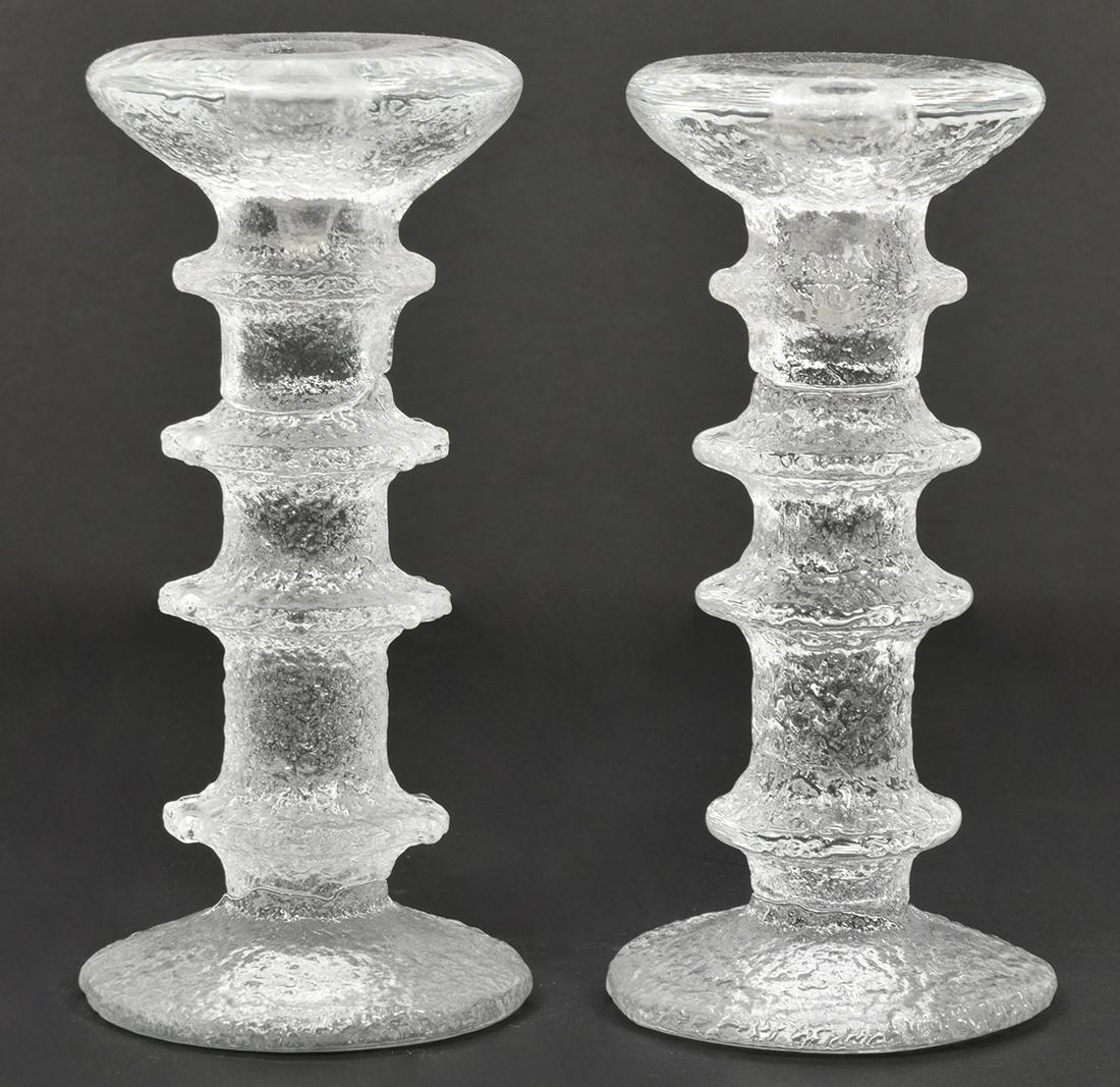Iitalia Timo Sarpaneva Finnish Glass Candlesticks (1 of 7)