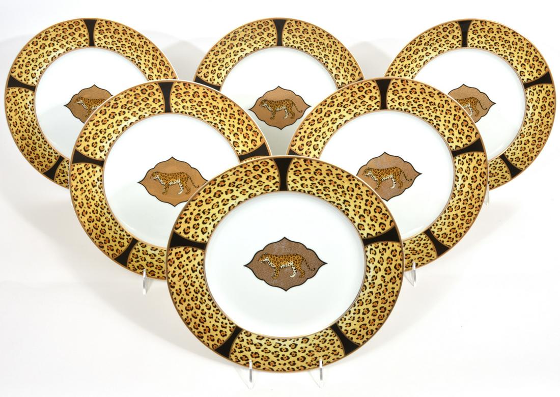 6 Lynn Chase Amazonian Jaguar Dinner Plates (1 of 6)
