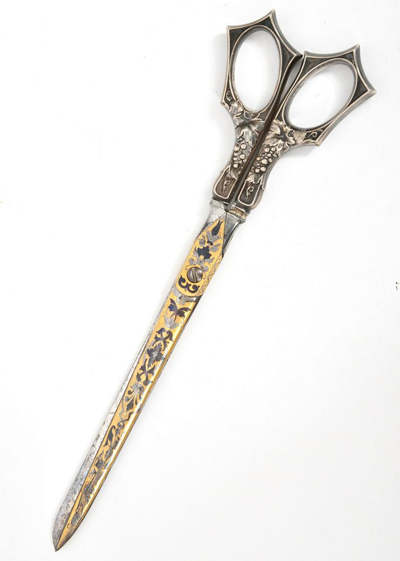 C.W. Dahlgren Gorham Sterling Handled Scissors (1 of 11)