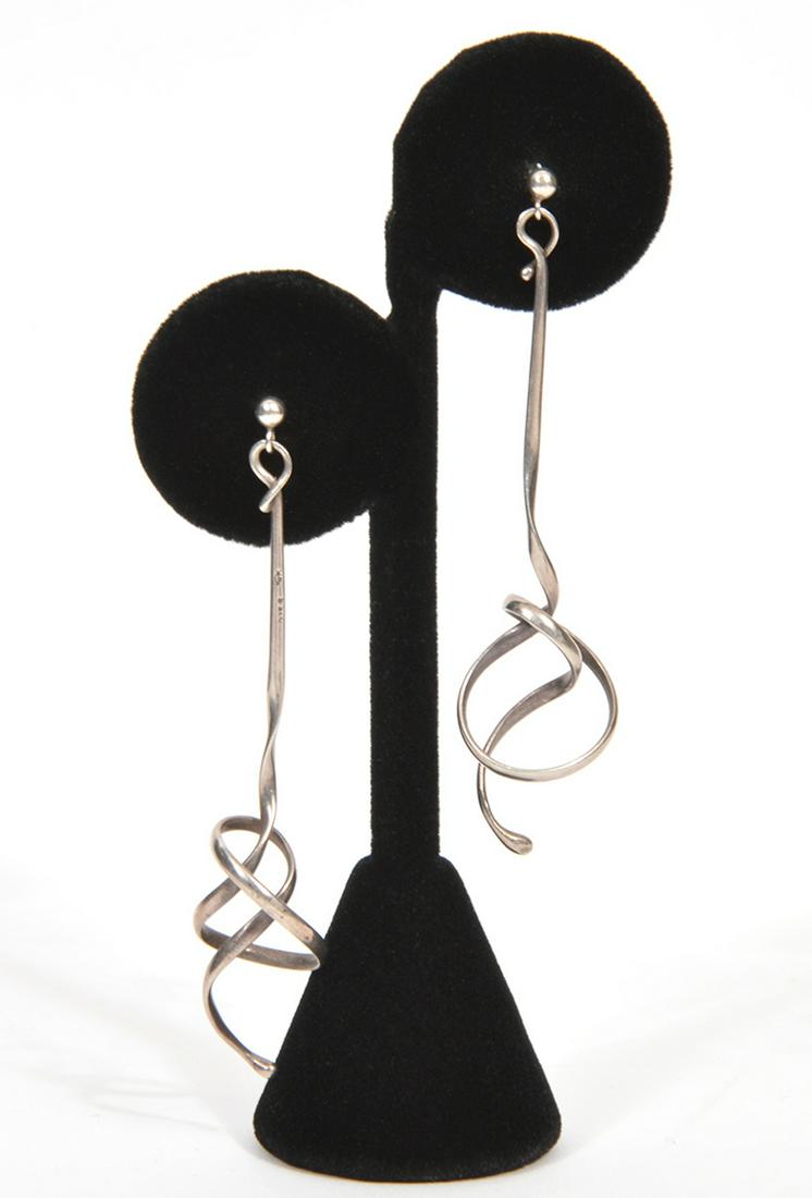 Georg Jensen "Forget Me Knot" Sterling Earrings (1 of 4)