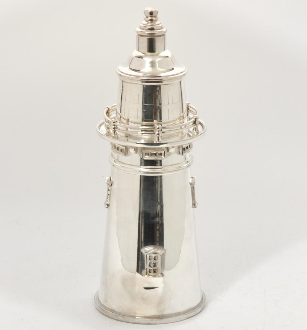 Sheffield Silverplate Lighthouse Cocktail Shaker (1 of 11)
