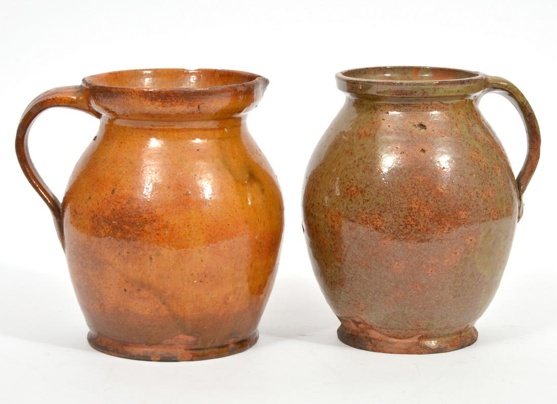 Two Redware Vintage Jugs (1 of 9)