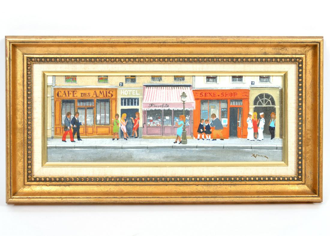 Andre Renoux Parisian Street Scene O/C (1 of 8)