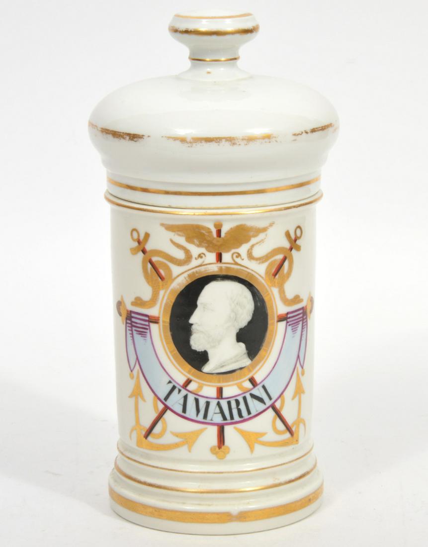 19th C. French Porcelain Pharmacy Apothecary Jar (1 of 8)