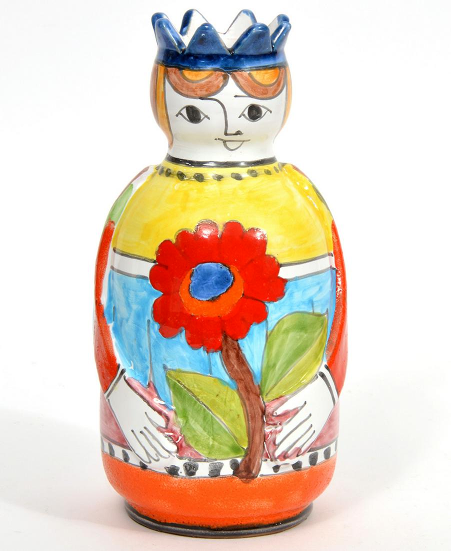 Nino Parrucca Italian Pottery Figural Vase (1 of 7)