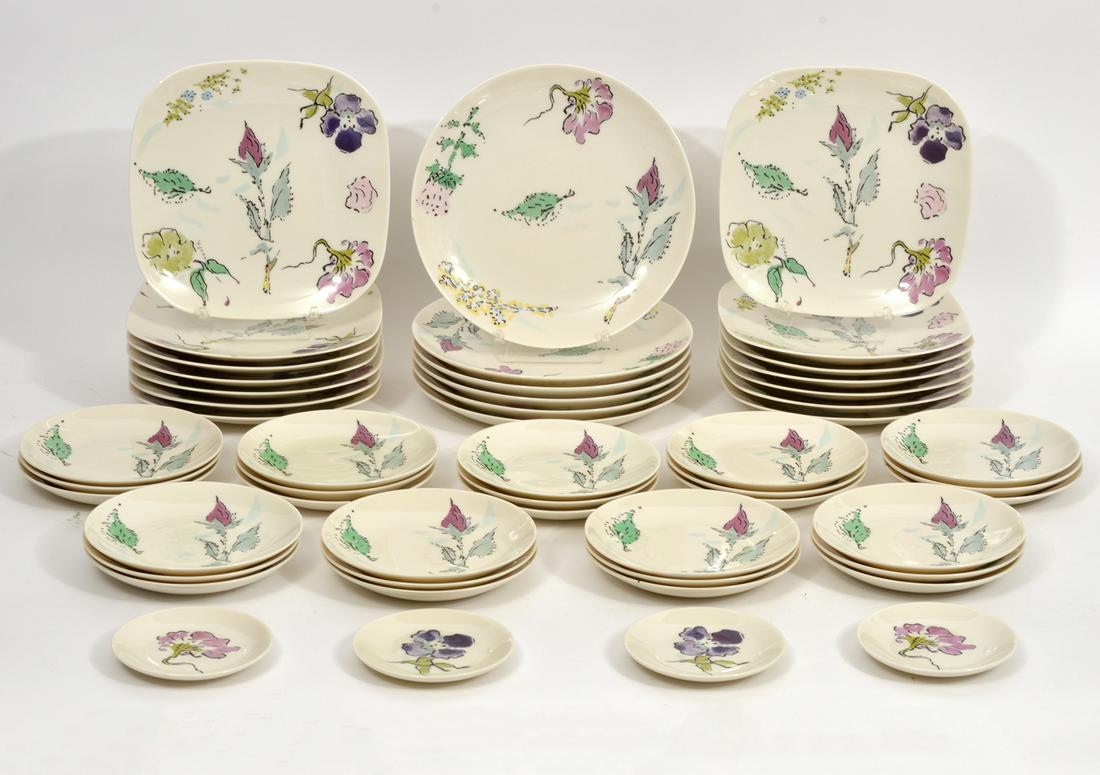 Castleton 'French Garden' Marcel Vertes 51pc (1 of 5)