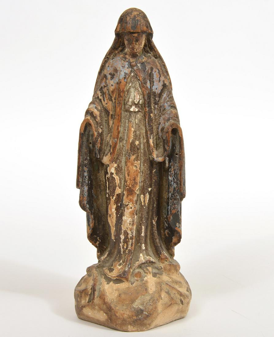 The Blue Nun Maria Jesus de Agreda Wood Carved (1 of 9)