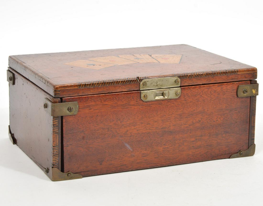Mahogany Playing Card Storage Box (1 of 11)