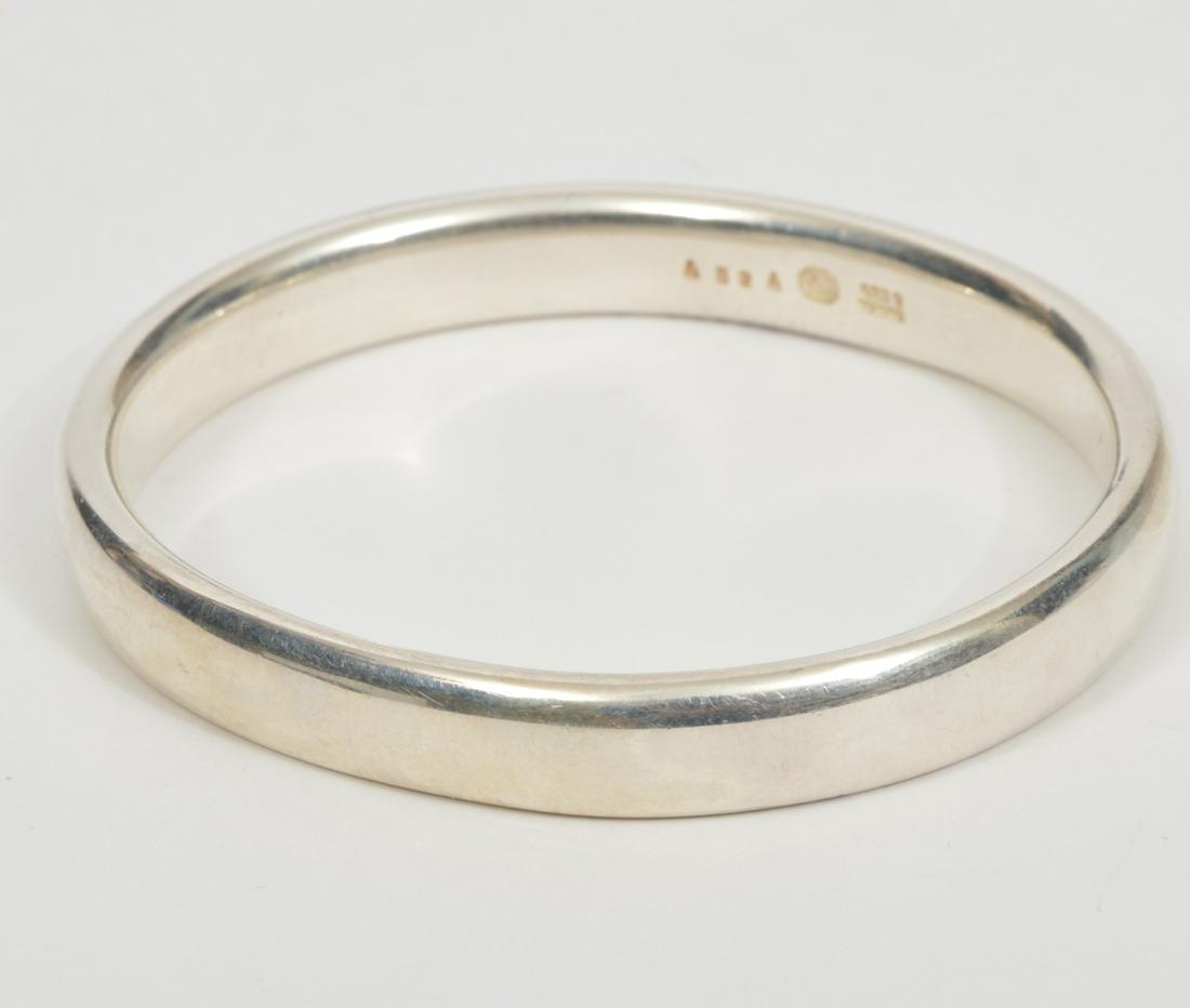Georg Jensen Heavy Sterling Silver Bangle (1 of 4)