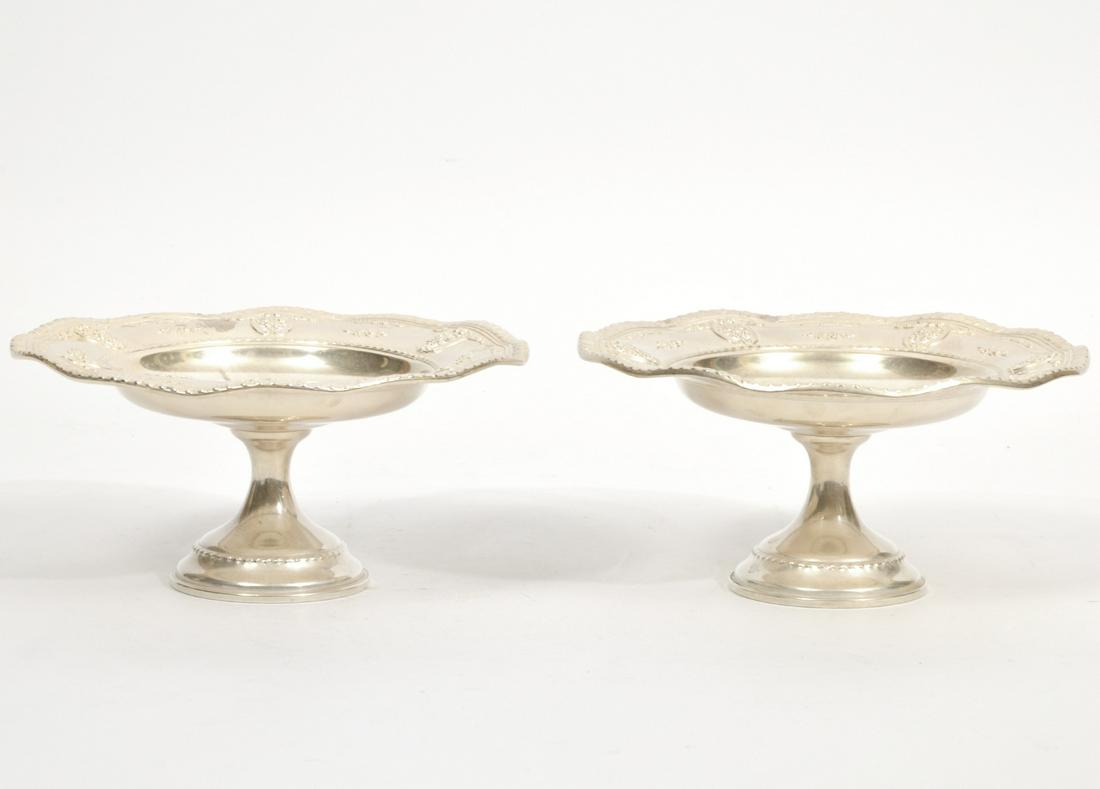 Pr. Wallace Weighted Sterling Rose Point Compotes (1 of 6)