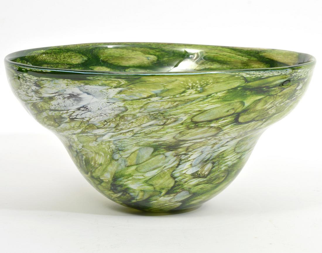 Robert Eickholt 1994 Art Glass Bowl (1 of 8)