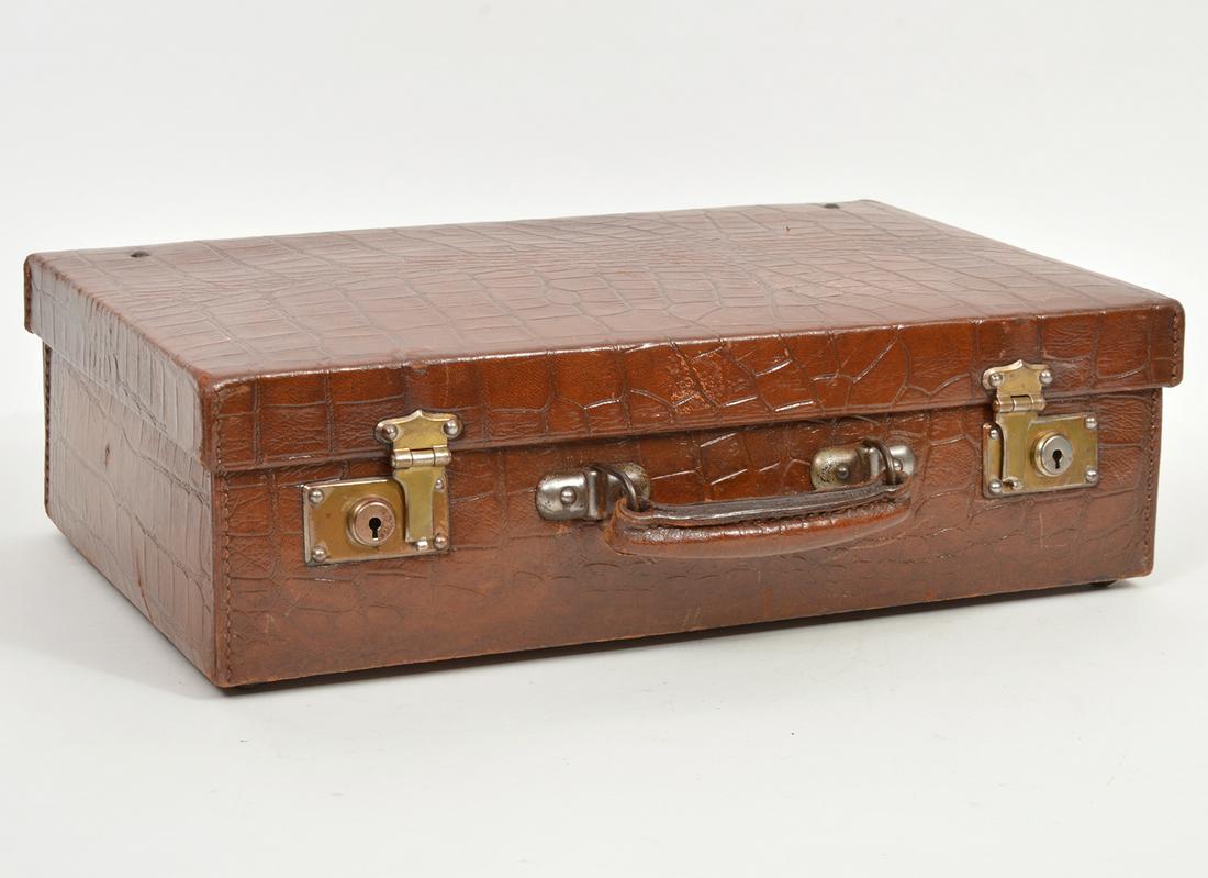 Vintage Embossed Leather Overnight Case (1 of 12)