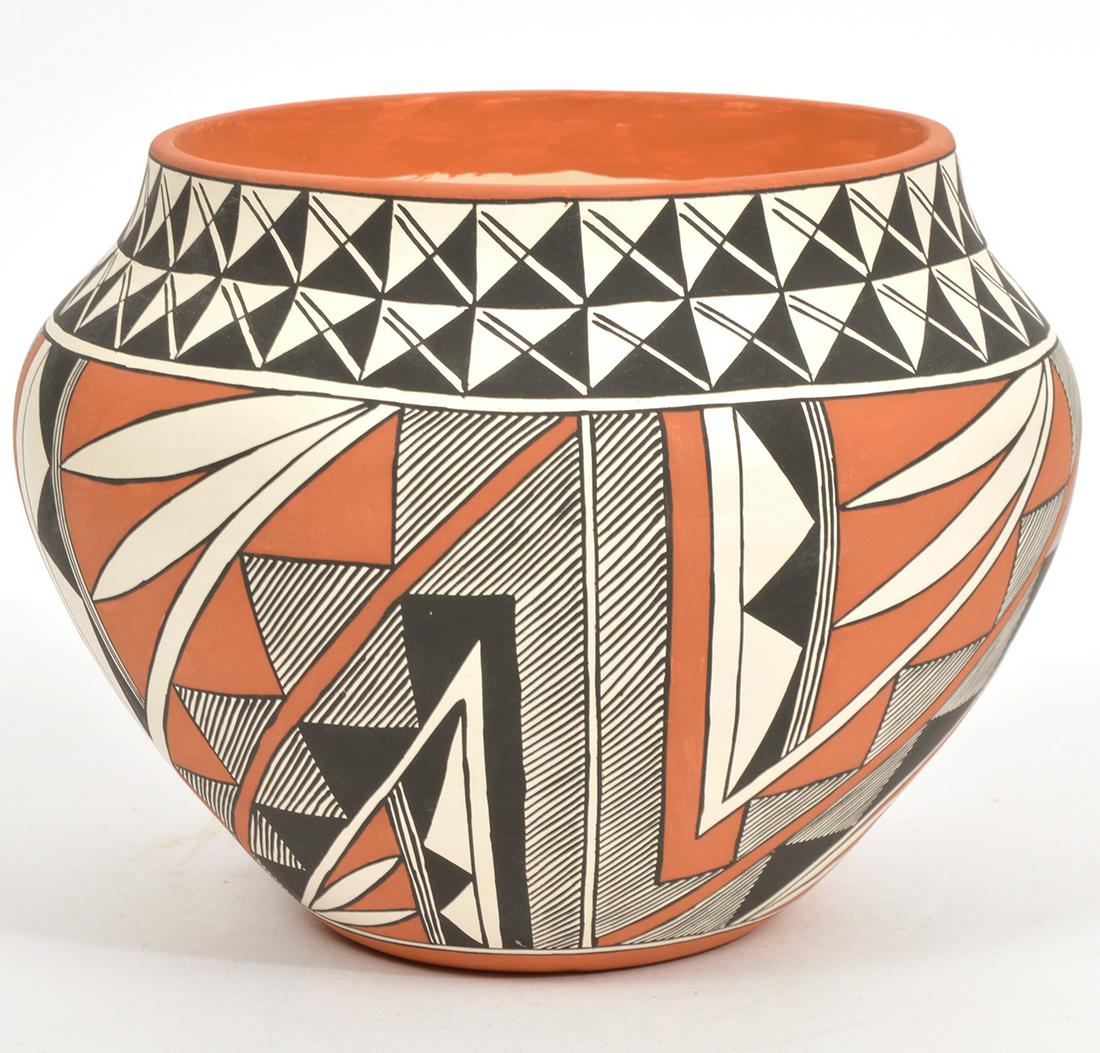 Mary Histia Acoma Painted Polychrome Pottery Olla (1 of 9)