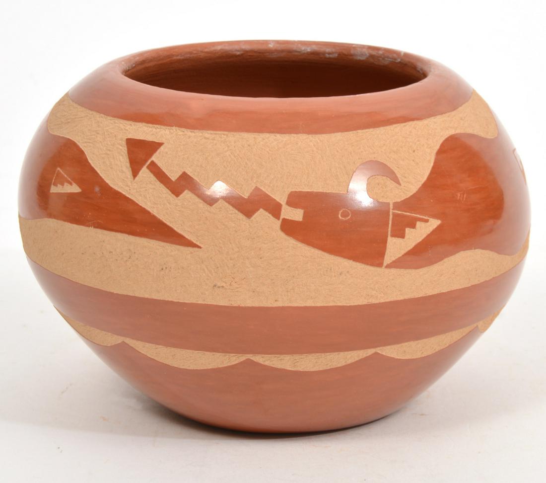Pueblo Artist L. Yepa Hand Coiled Pottery Bowl (1 of 9)