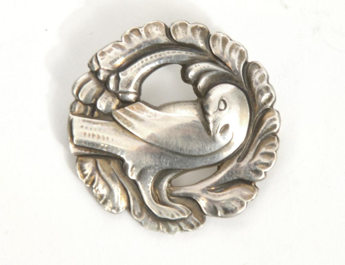 Danish Sterling Georg Jensen Bird Brooch (1 of 4)
