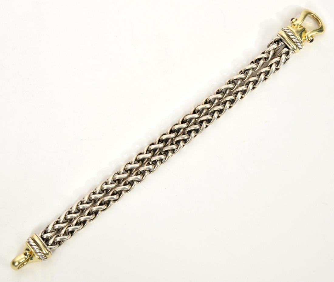 David Yurman 14K & Sterling Silver Bracelet (1 of 8)