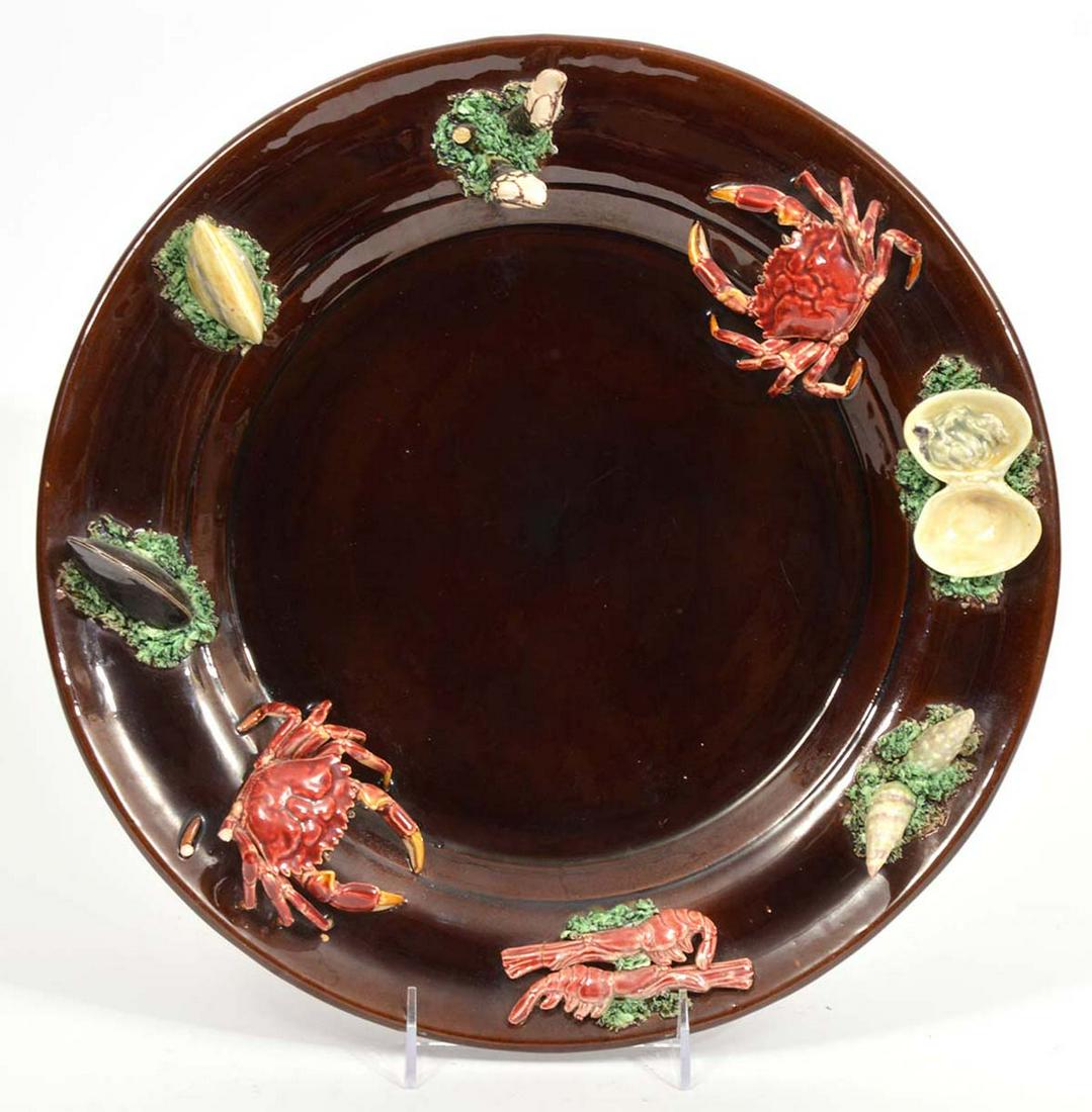 Portuguese Majolica Palissy-Style Seafood Plaque (1 of 11)