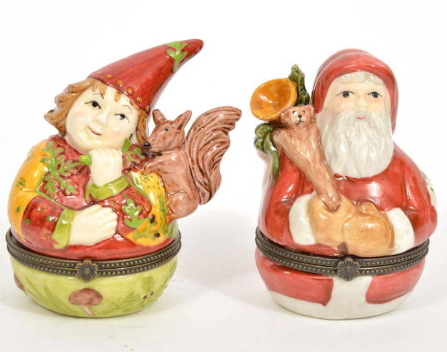 Two Villeroy & Boch Christmas Trinket Boxes Nov 17, 2021 C Biddle