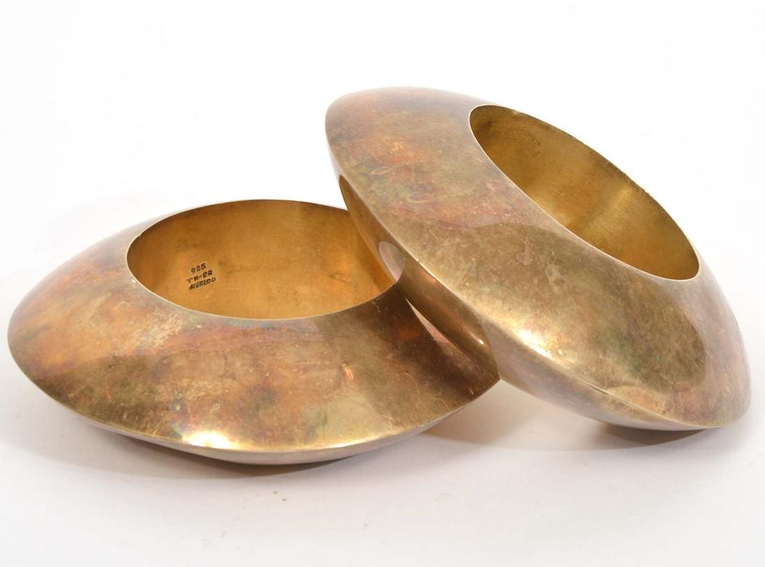 Mexican Modernist Sterling Silver Bangle Bracelet (1 of 6)