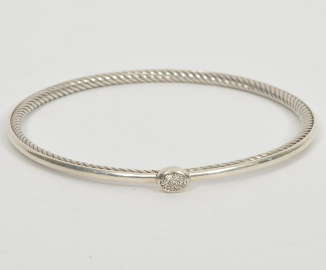 Sterling Silver David Yurman Bangle Bracelet (1 of 5)