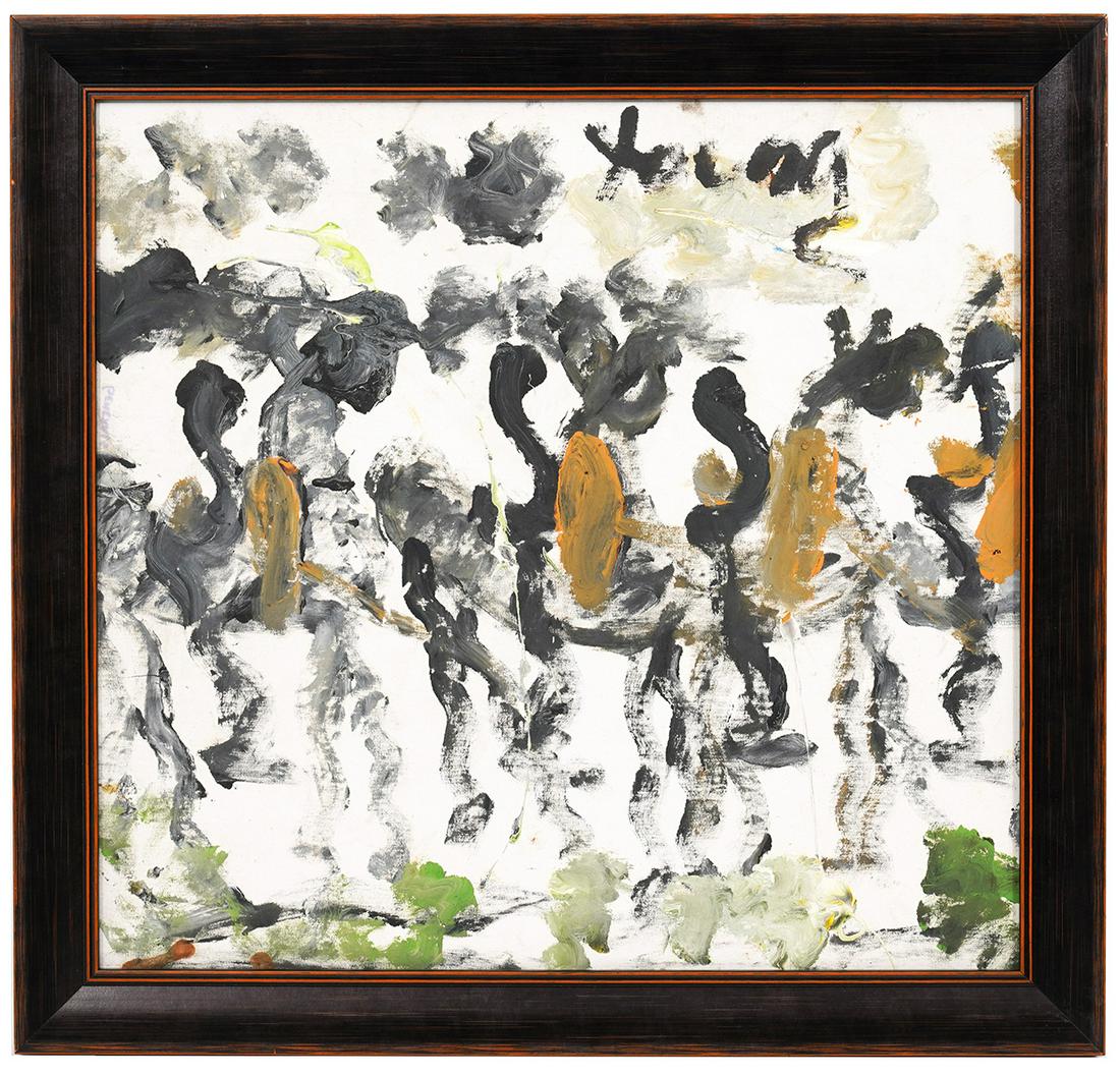 Purvis Young Oil Painting on Canvas (1 of 5)