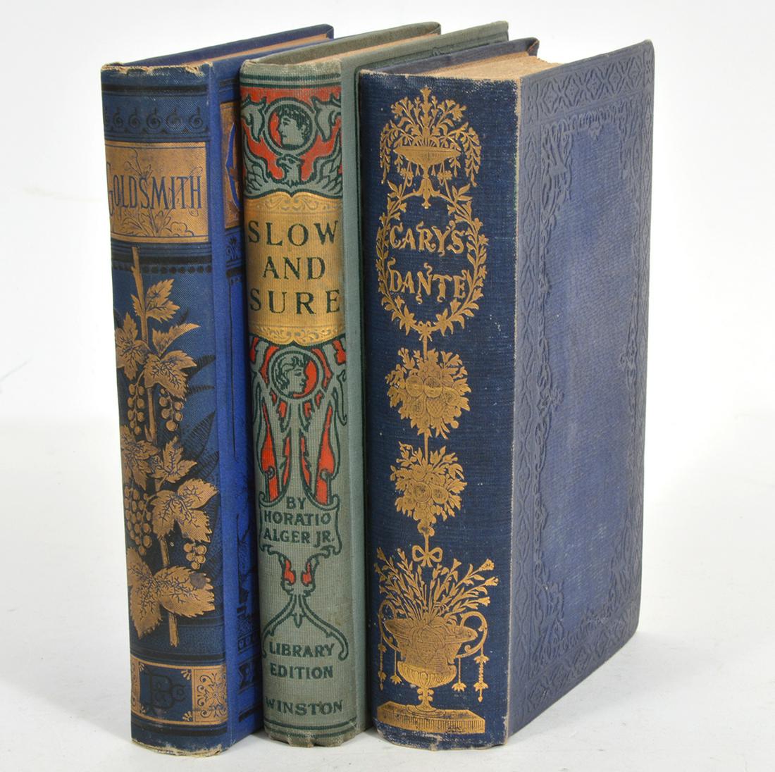 Three 19th/20th Century Green Blue Cover Books (1 of 14)