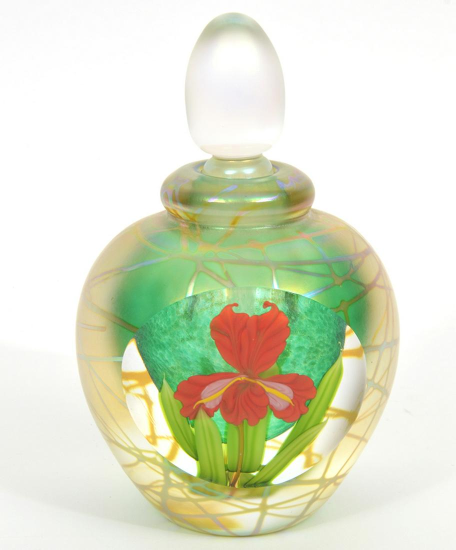 Mayauel Ward Art Glass Iris Perfume Bottle (1 of 8)