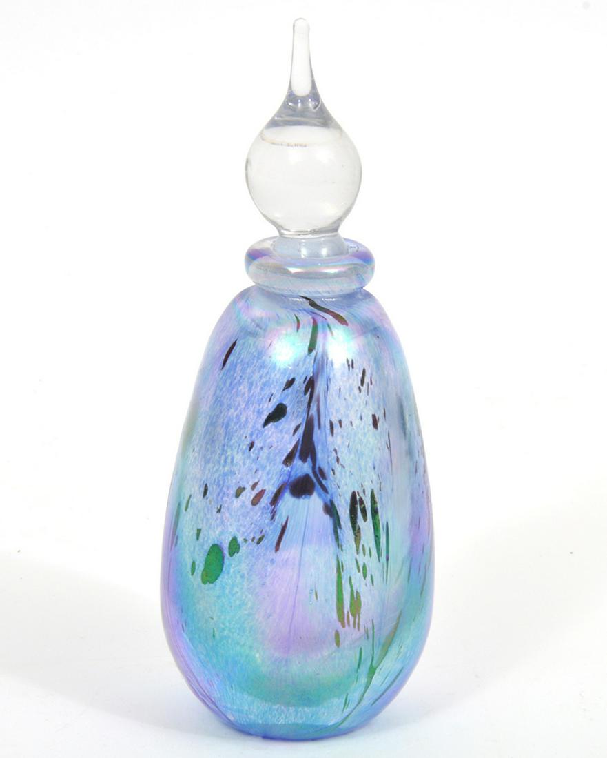Studio Art Glass Purple Teardrop Perfume Bottle (1 of 9)