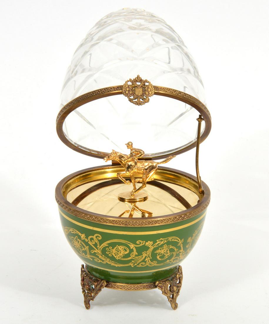 Faberge 'Limoges France Serie Limitee' Crystal Egg (1 of 9)
