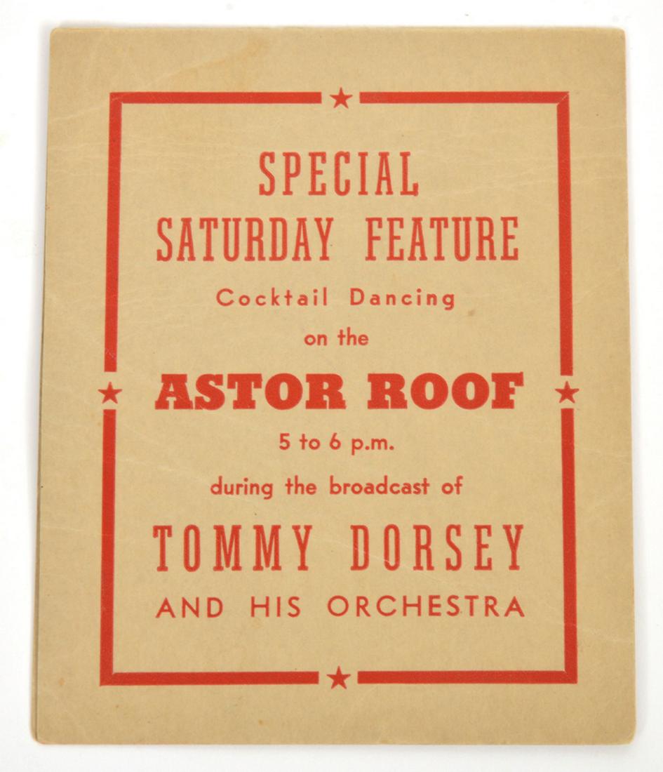 Multi-Signature Tommy Dorsey & Frank Sinatra Card (1 of 6)