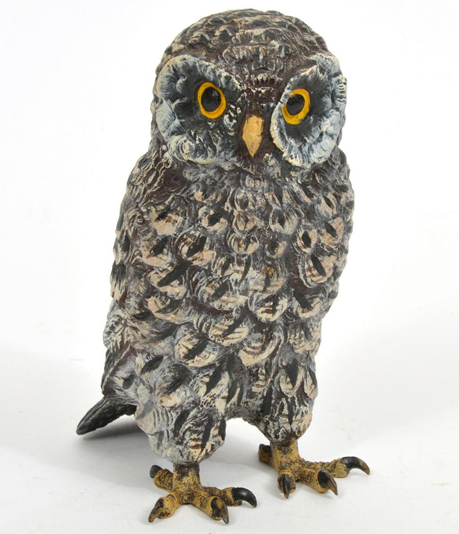 Austrian Cold-Painted Bronze Owl Figure (1 of 8)