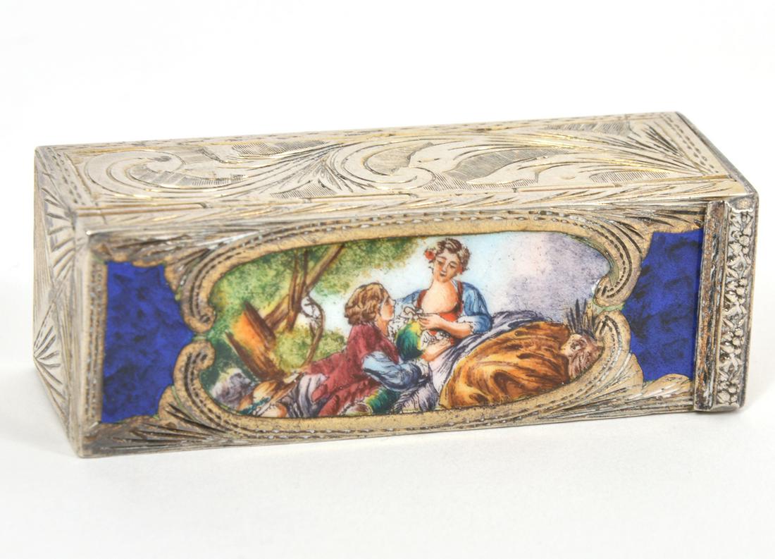 Continental Enamel 800 Silver Lipstick Case (1 of 7)