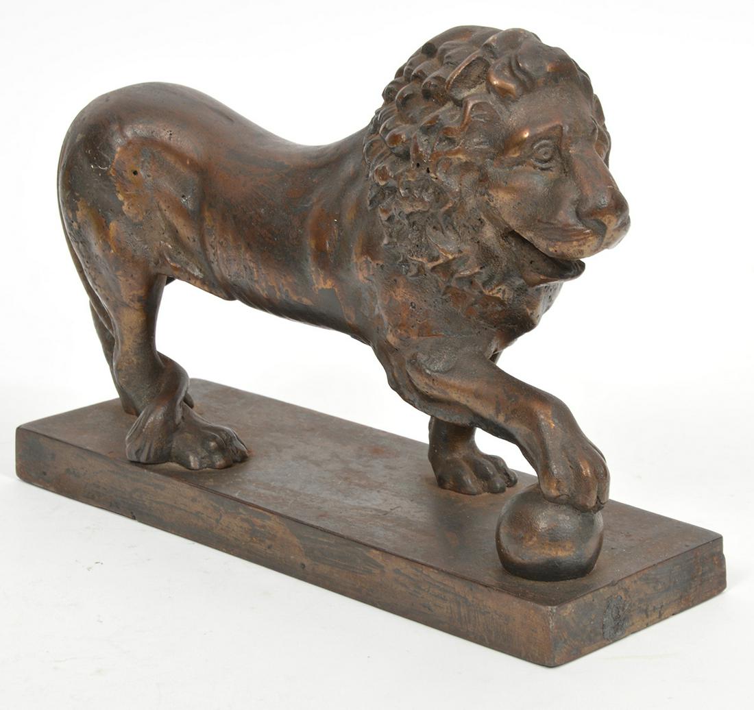 Antique Bronze Lion Doorstop (1 of 9)
