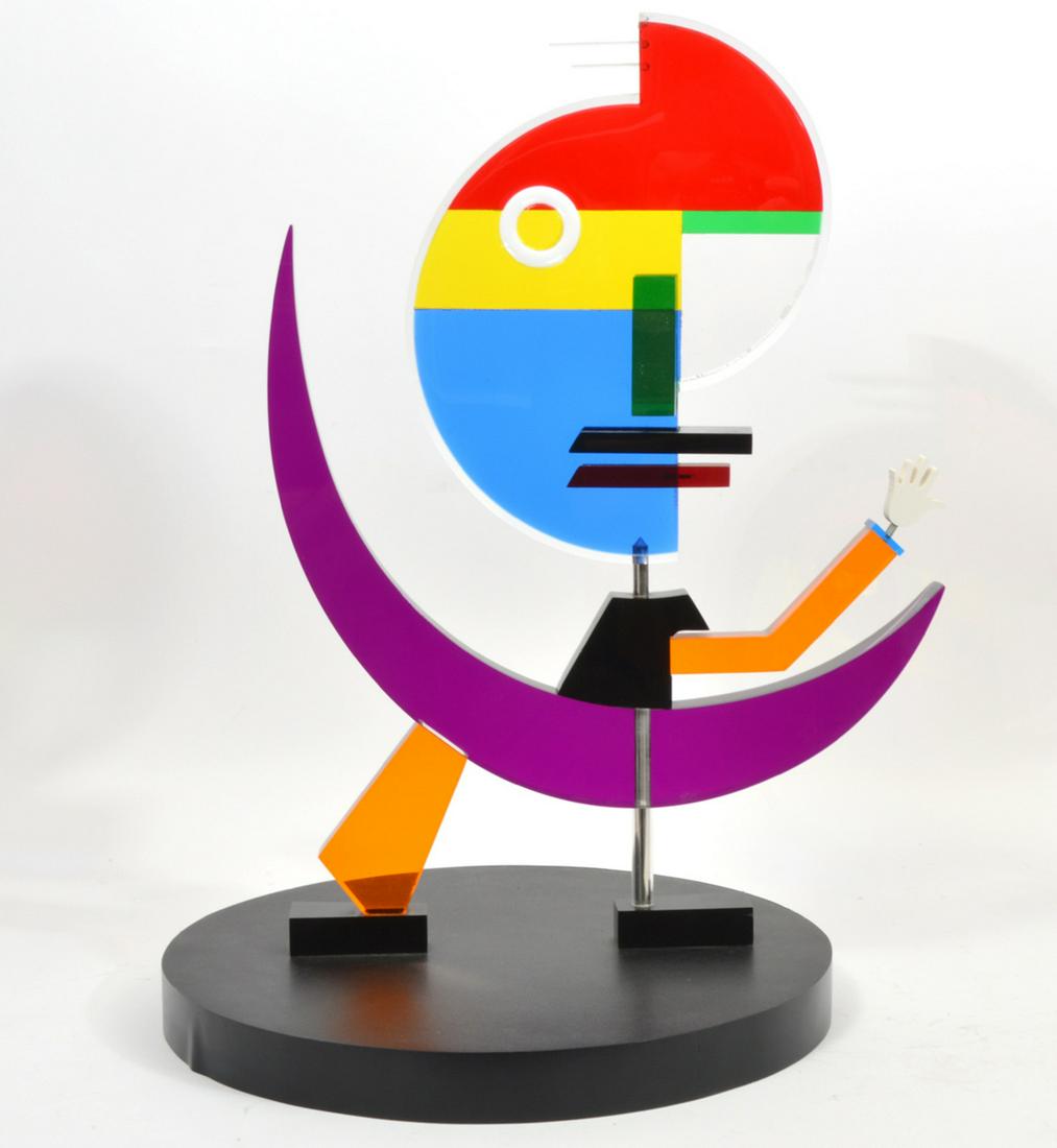Man on The Moon Kinetic Lucite Sculpture (1 of 7)