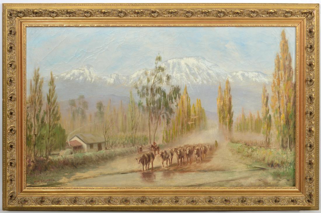 H.K. Ekwall Pastoral Landscape Oil on Canvas (1 of 8)