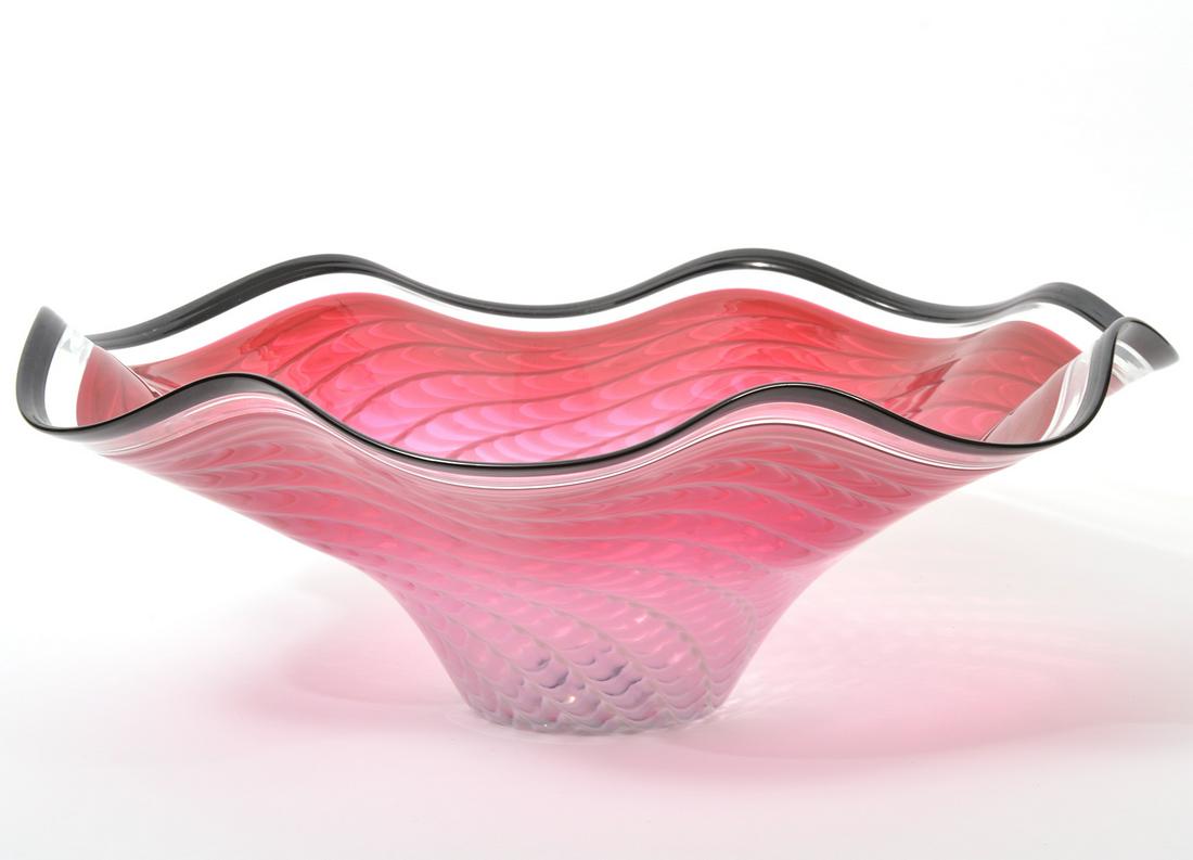 LaChaussee Hand-Blown Art Glass Bowl (1 of 7)
