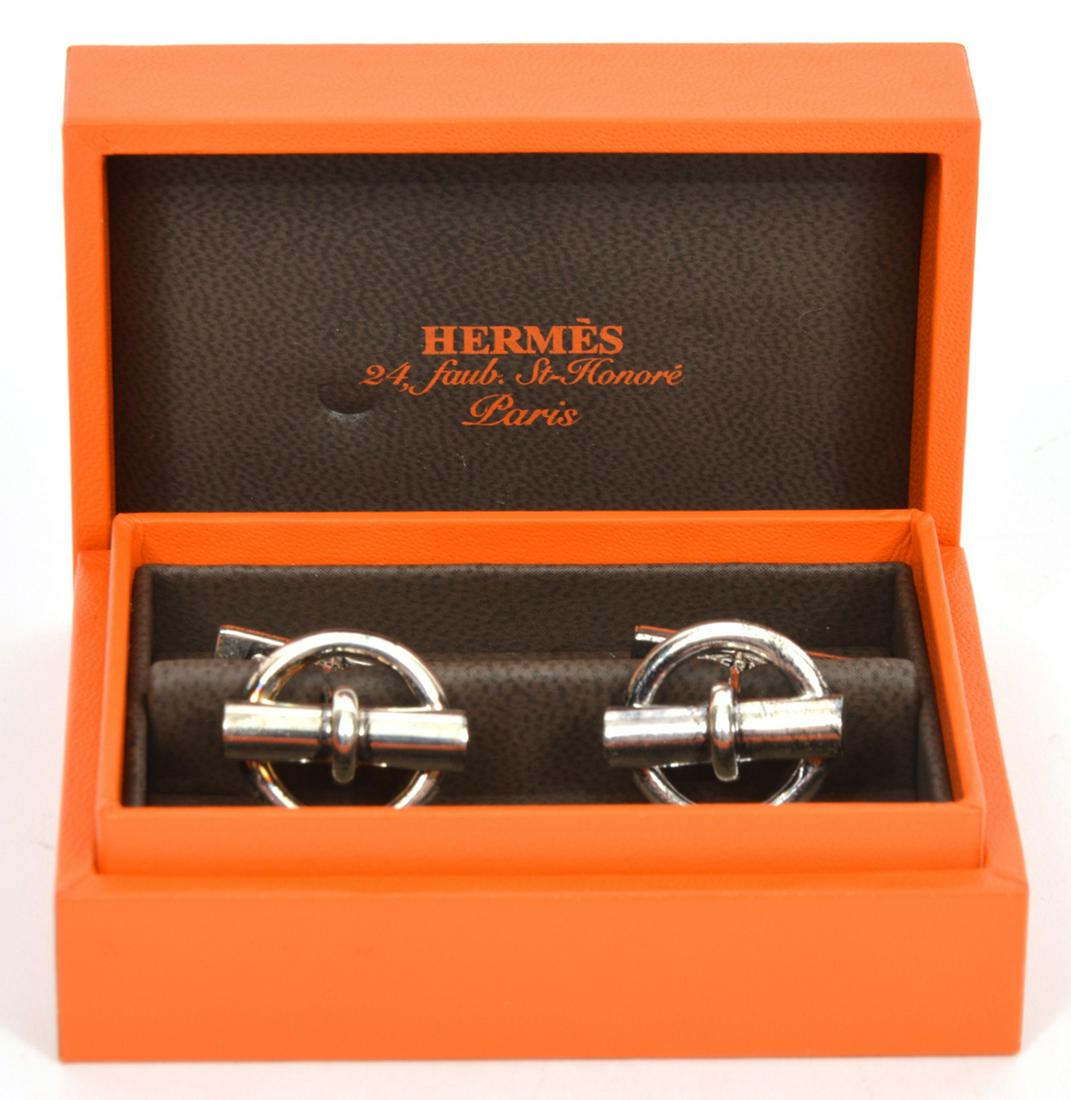 Hermes Sterling Silver Cufflinks (1 of 6)