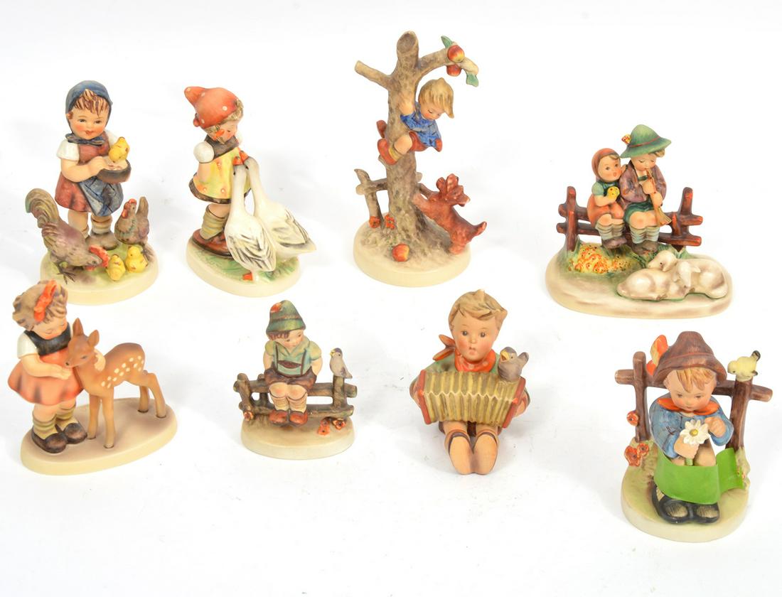 8 Hummel Figurines of Children with Animals (1 of 18)