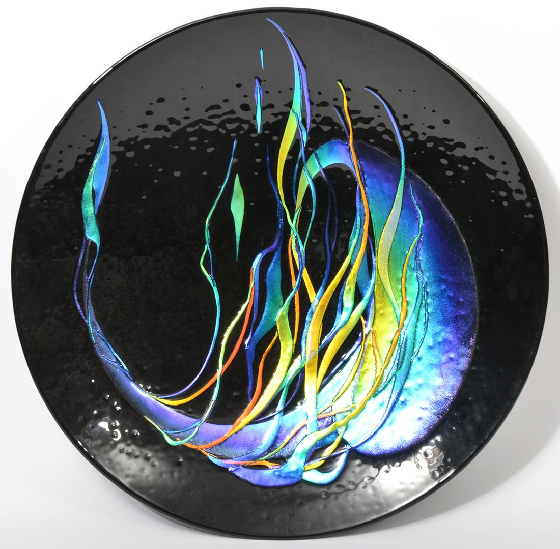 Laurel Yourkowski Large Art Glass Plate (1 of 9)
