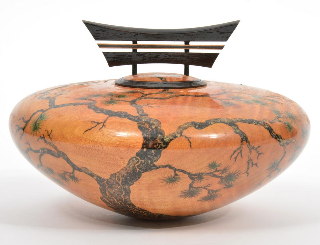 Stephen Hatcher 'Summer Pine' No. 1 Carved Wood (1 of 16)