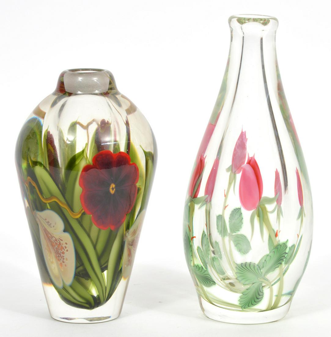 Two Orient & Flume Floral Paperweight Vases (1 of 7)