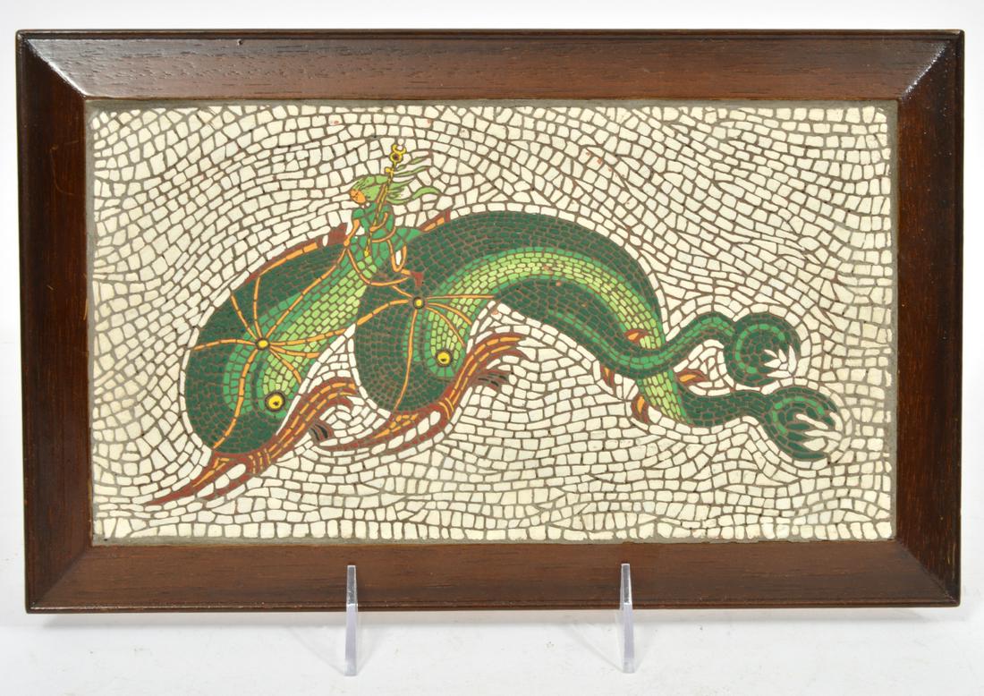 Greek Delos Island of Dolphins Mosaic Plaque (1 of 9)