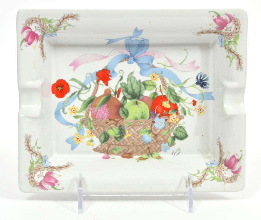 Gucci 'Cesti Nastri' Fruit & Floral Ashtray (1 of 4)