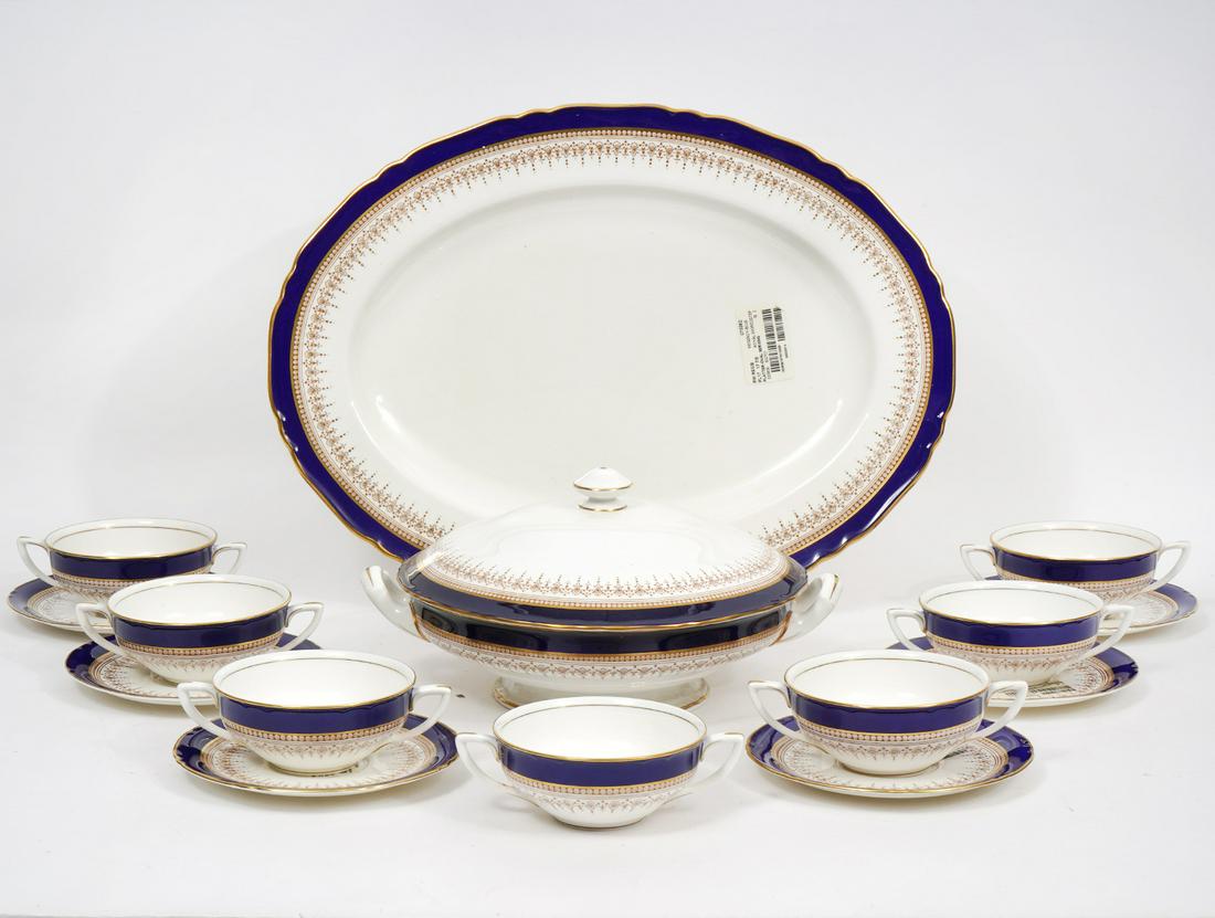 15 Pc Royal Worcester Regency Cobalt Pattern China (1 of 6)